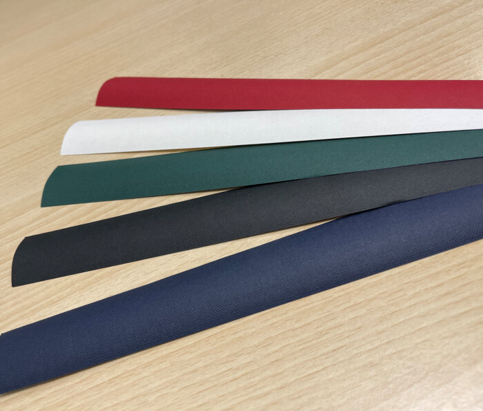 Couleurs de tissu reliure encolle